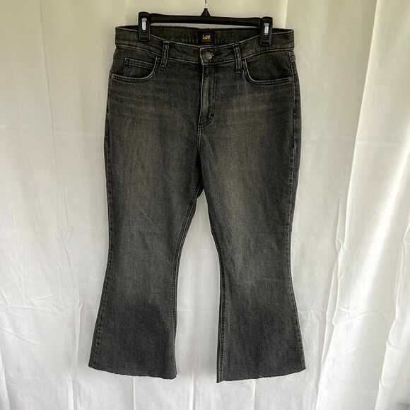 Lee‎ Premium Quality Jeans Boot Cut Gray Light Wash Size 16 - Picture 1 of 8
